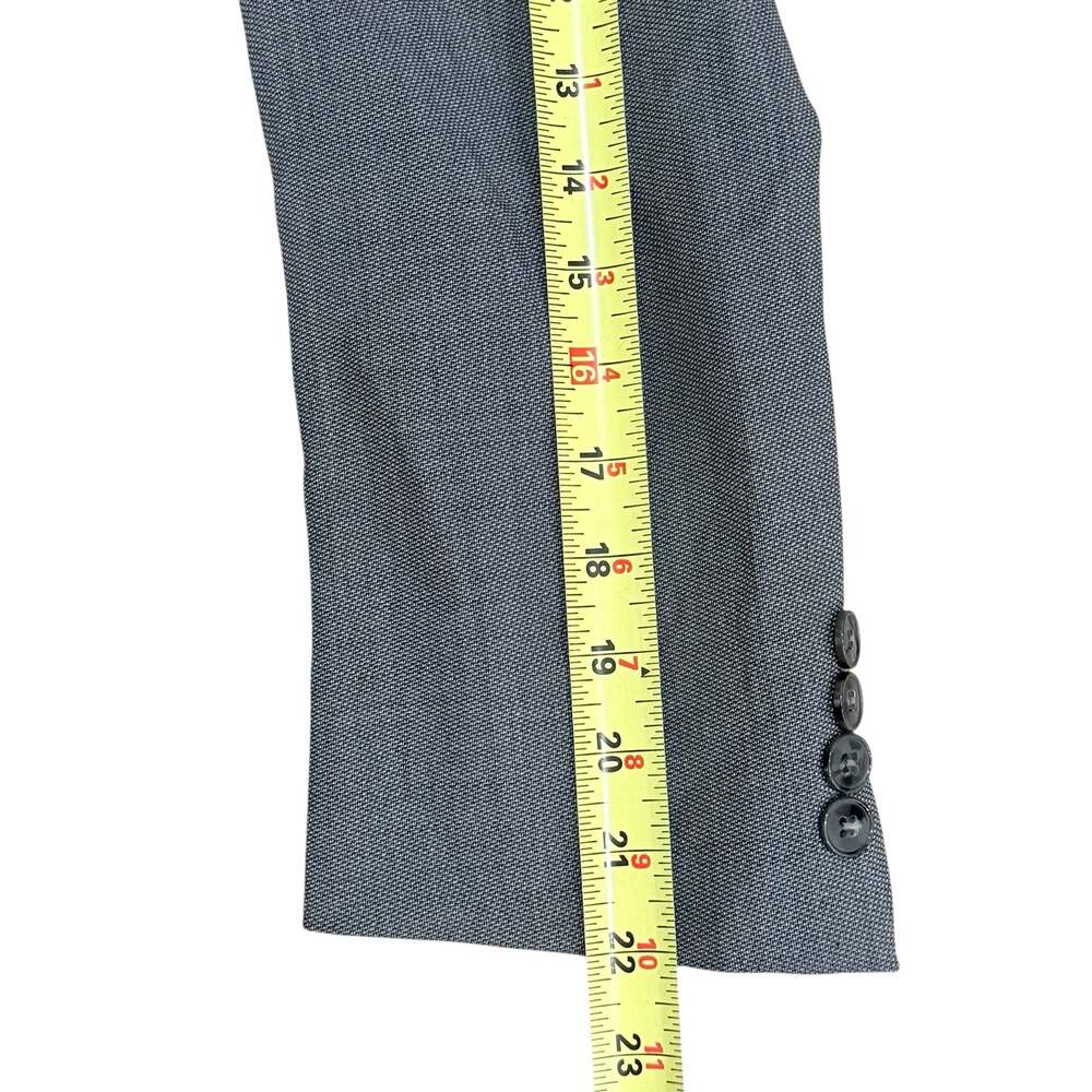 Calvin Klein Macy's Men's Gray Textured Two-Button Suit Jacket Blazer Sz 42 - Picture 7 of 8